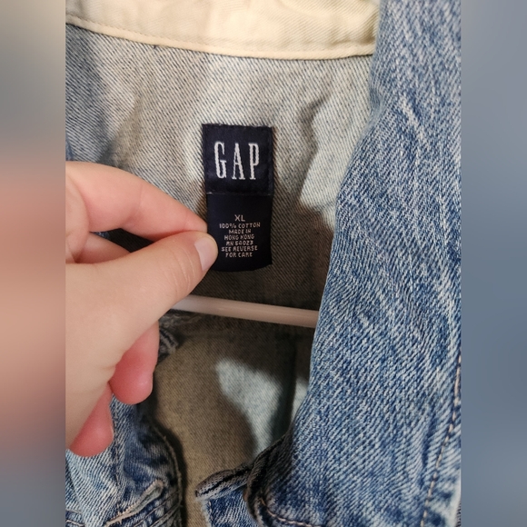 GAP Blue Denim Vest - Picture 3 of 5